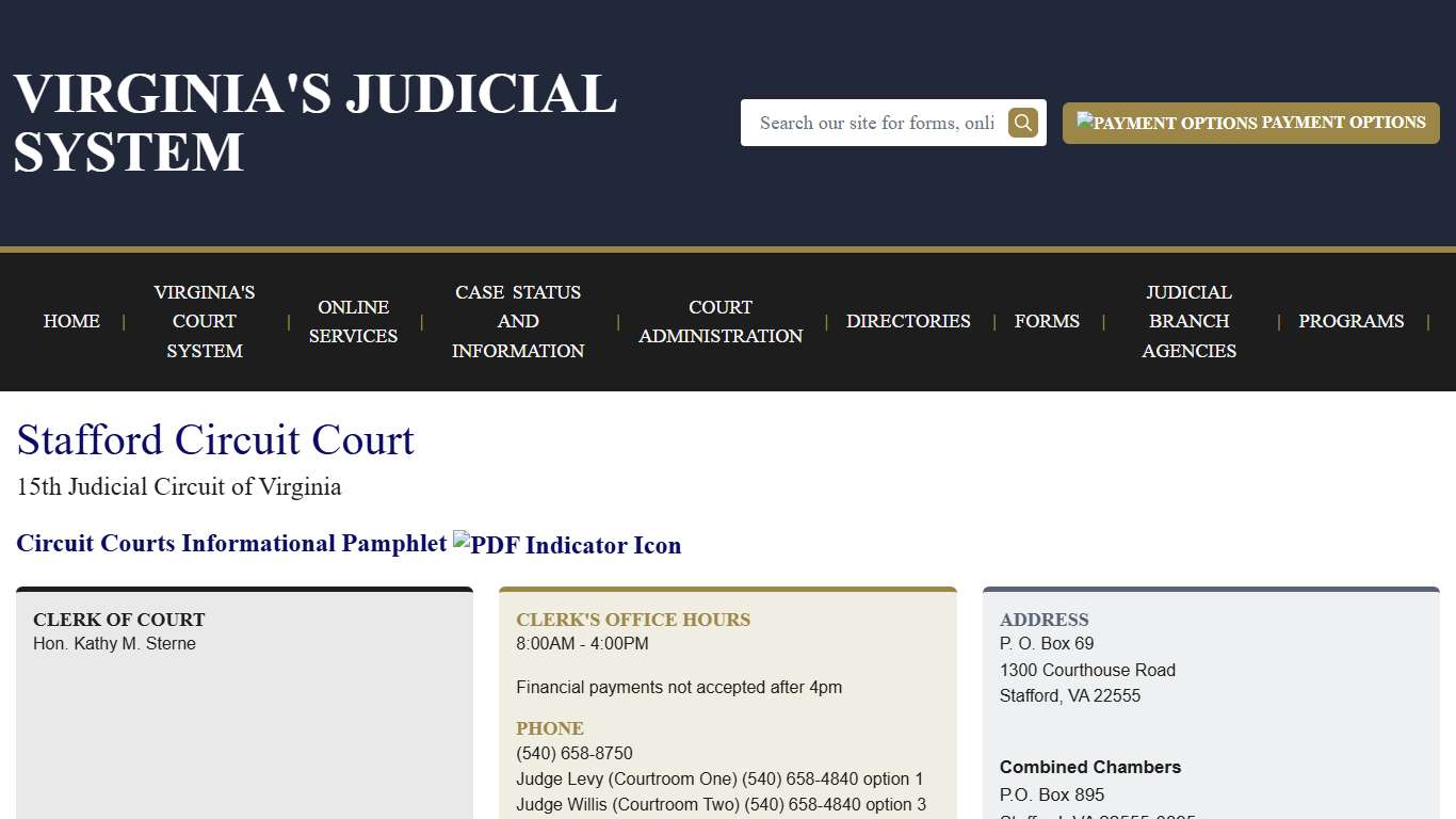 Stafford Circuit Court Virginia Court System